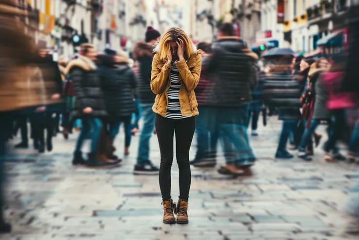 having panic attack on london street