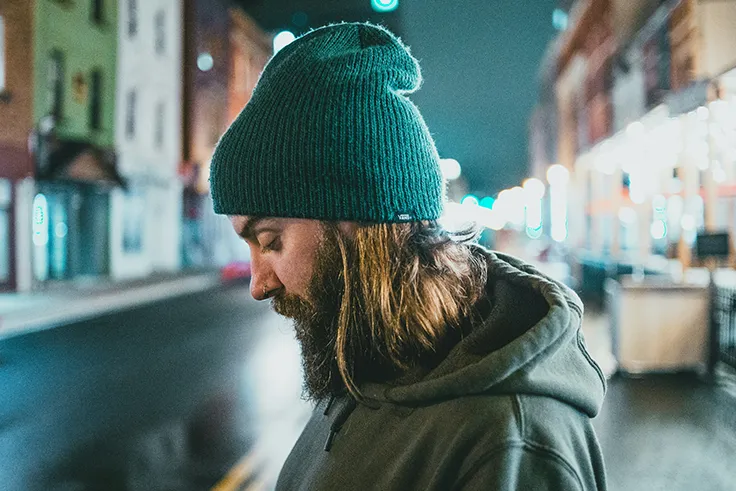 man struggling with lifes issues